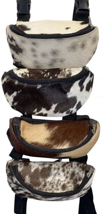 Showman Hair on Cowhide Saddle Pouch #4